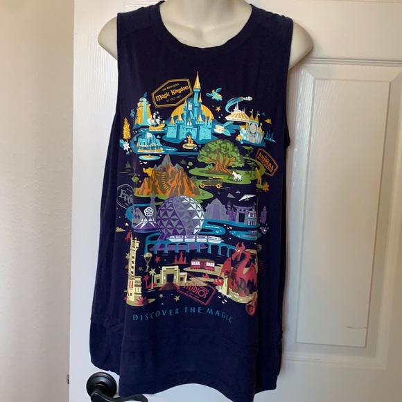 Disney Tops - Disney Parks Sleeveless Discover the Magic Top